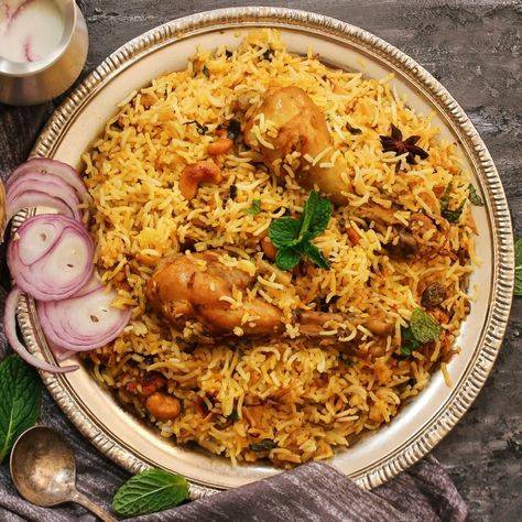 Hyderabadi chicken biryani